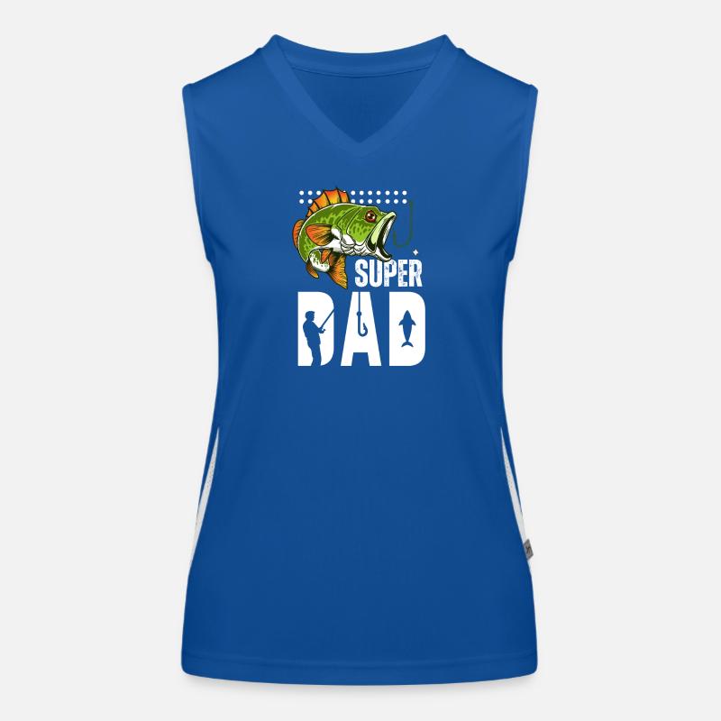 Super Dad Pêche Poisson Géant Débardeur respirant contrasté Femme