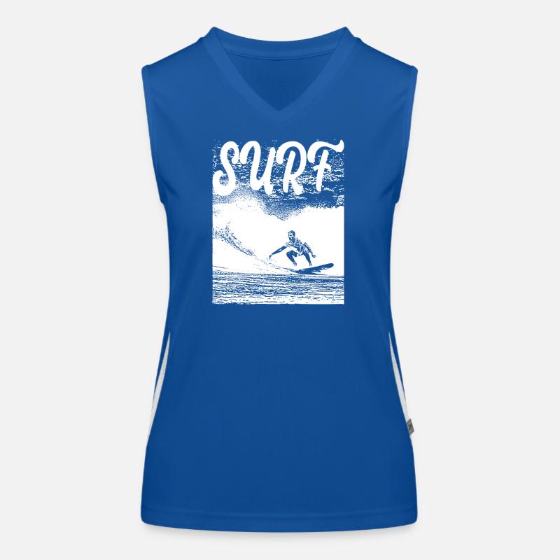 SURFEN Funktionelles Kontrast-Tank Top für Frauen