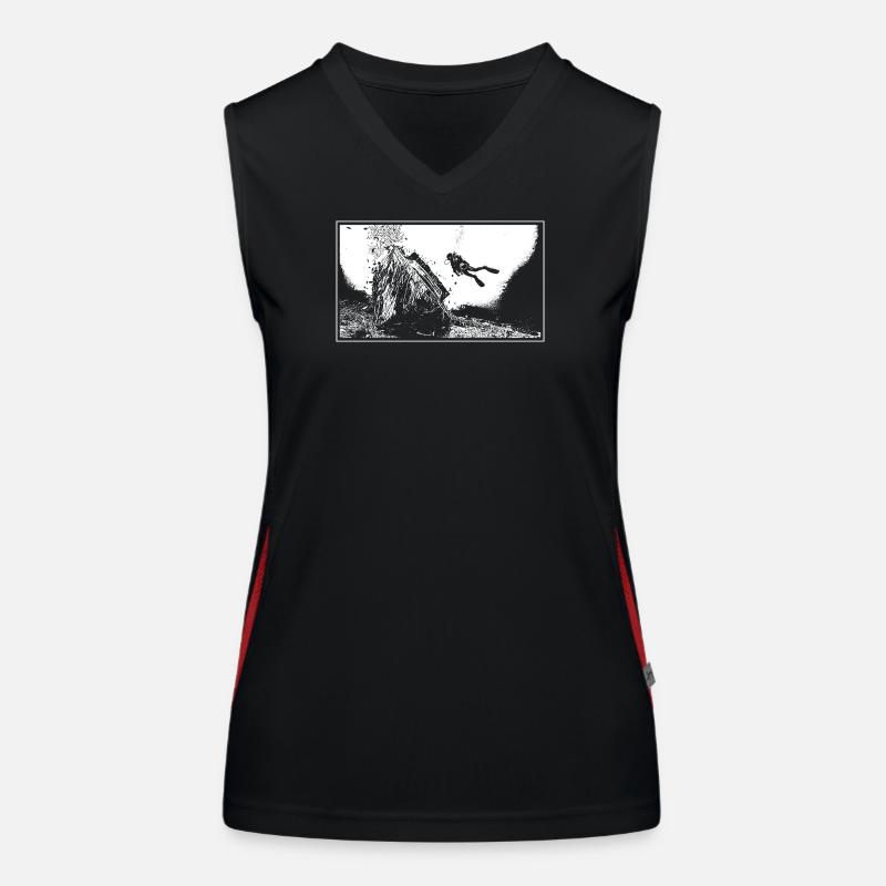 The wreck Women's Functional Contrast Tank Top