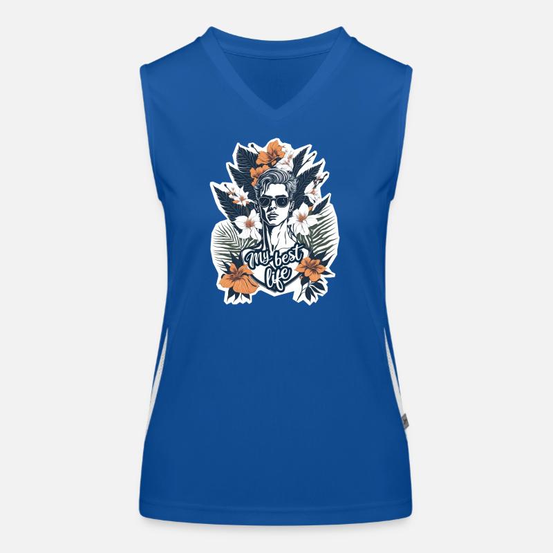 Mein bestes Leben Funktionelles Kontrast-Tank Top für Frauen