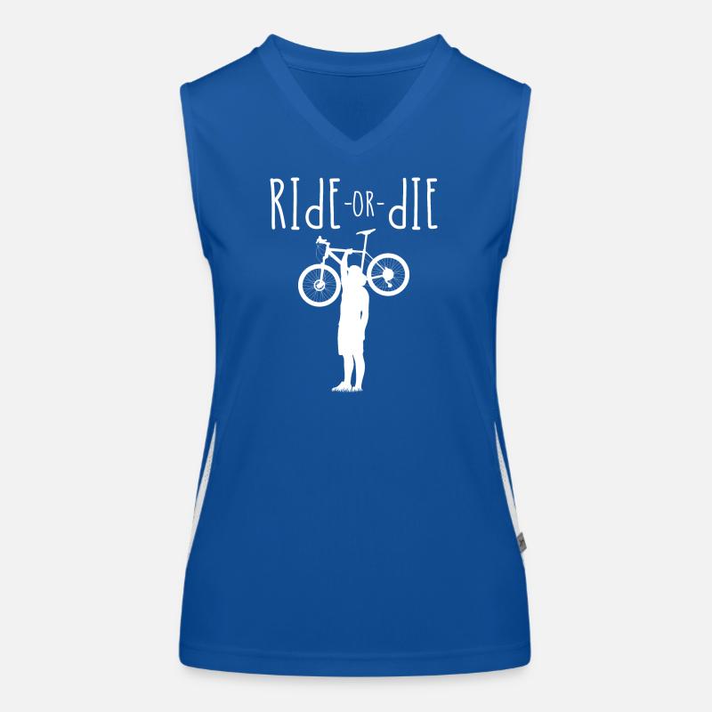Silhouette de vélo Ride Or Die Débardeur respirant contrasté Femme