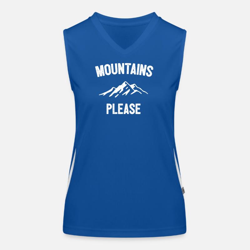 Berge bitte Funktionelles Kontrast-Tank Top für Frauen