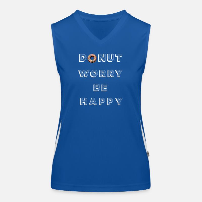 Donut-Sorge Sei glücklich Funktionelles Kontrast-Tank Top für Frauen