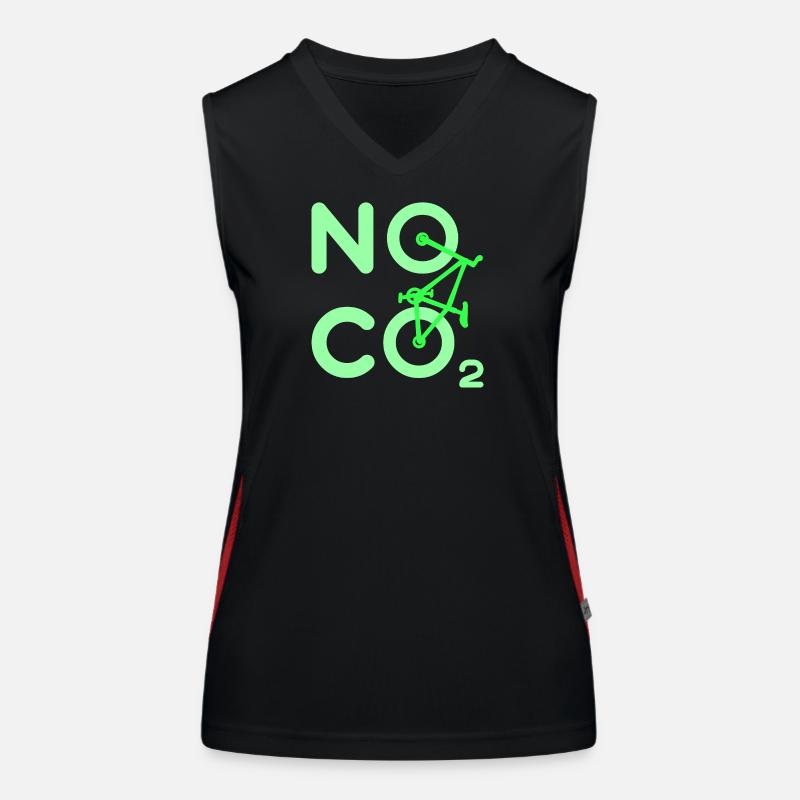 Environmentalist Co2 Environmental Statement Earth Nature Women's Functional Contrast Tank Top