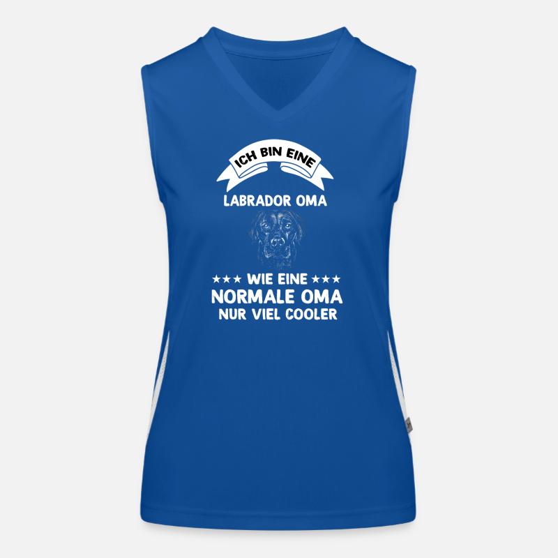 Ich bin eine Labrador Oma Funktionelles Kontrast-Tank Top für Frauen