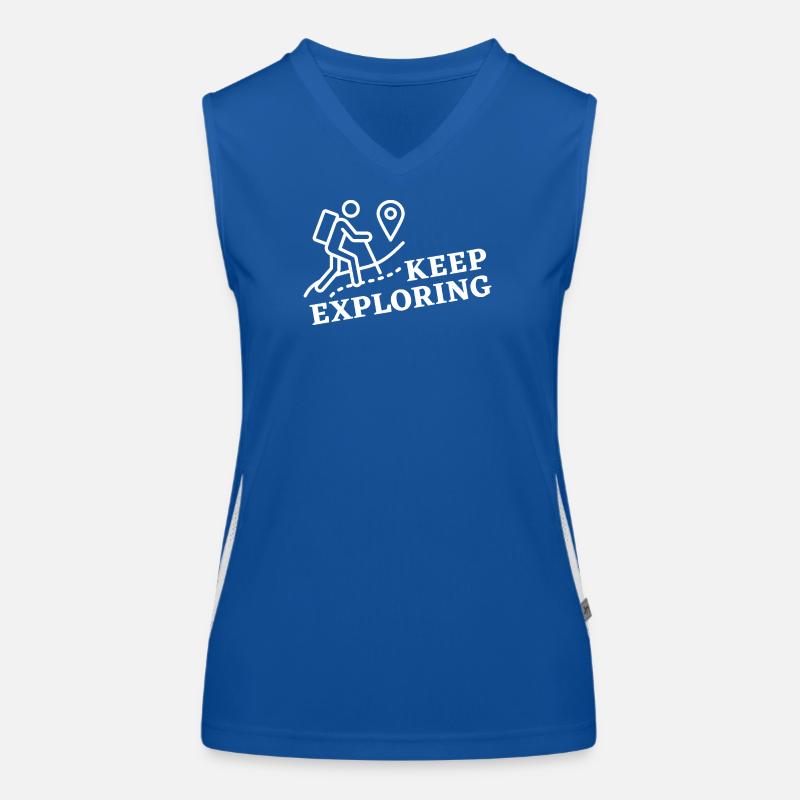 Keep Exploring Funktionelles Kontrast-Tank Top für Frauen