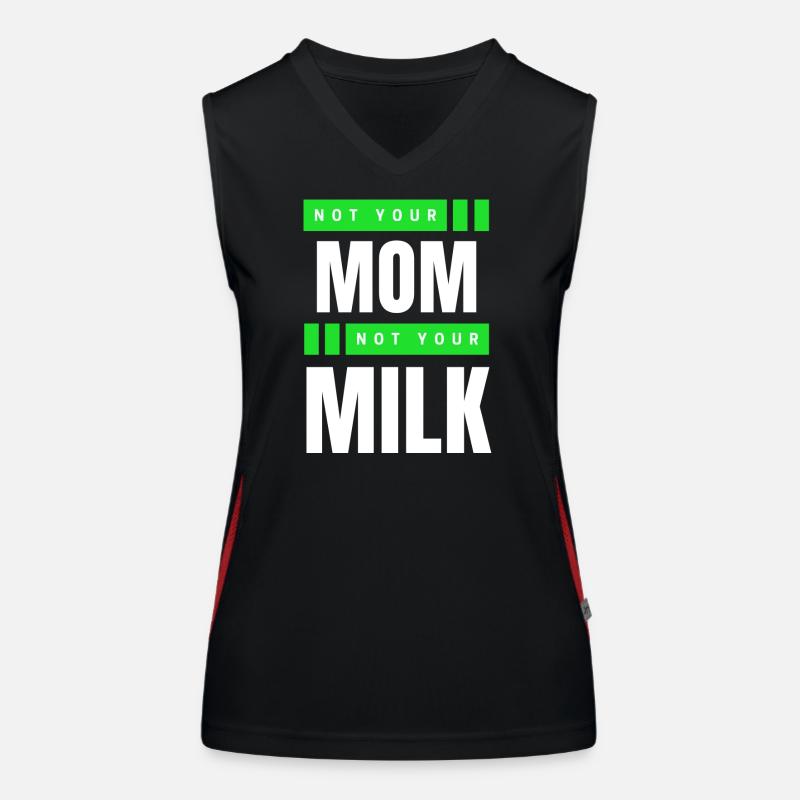 Pas ta mère Pas ton lait Débardeur respirant contrasté Femme