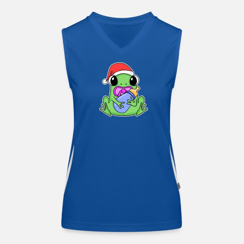 Grenouille bébé Noël Débardeur respirant contrasté Femme