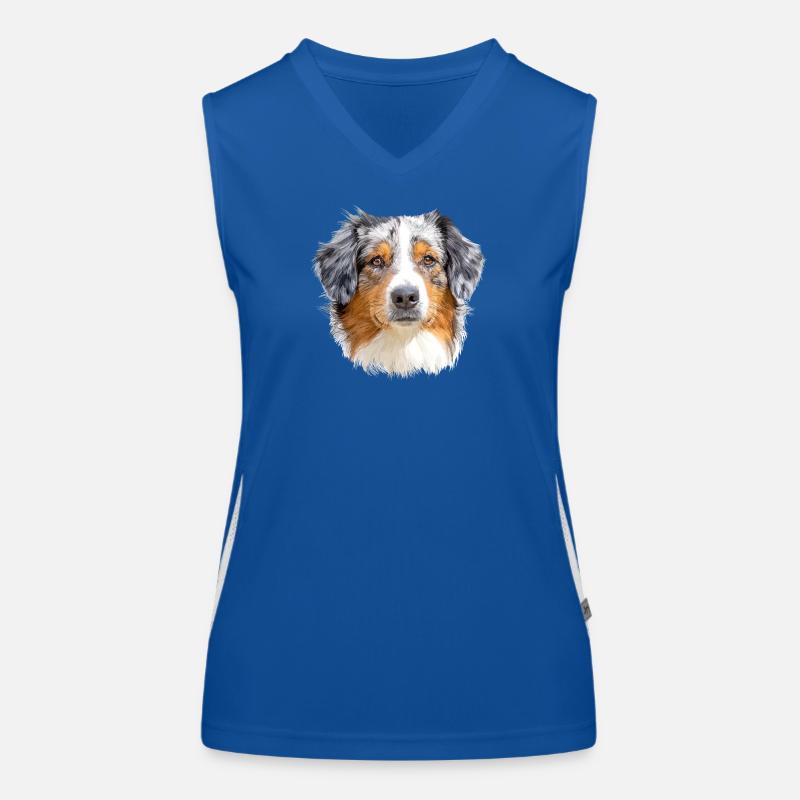 Australian Shepherd Funktionelles Kontrast-Tank Top für Frauen