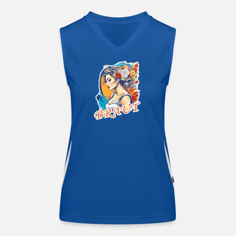 Braut Funktionelles Kontrast-Tank Top für Frauen