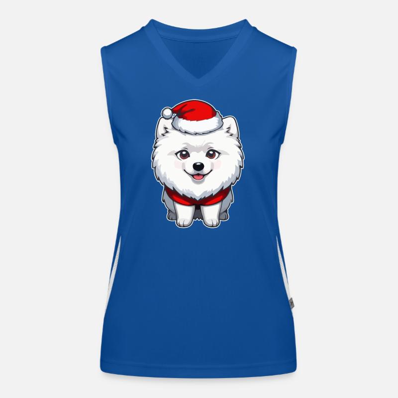 Chien Noël Débardeur respirant contrasté Femme
