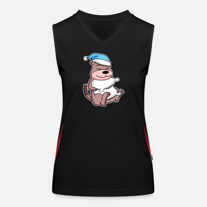 Belette avec oreiller et bonnet de somnolence Débardeur respirant contrasté Femme