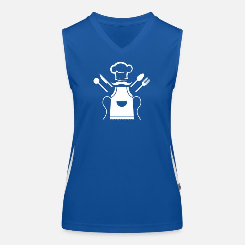 Kochen, kochen, super kochen Funktionelles Kontrast-Tank Top für Frauen