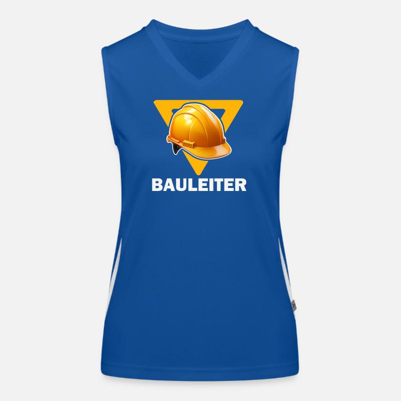 Baustellenleiter Bauhelm Funktionelles Kontrast-Tank Top für Frauen