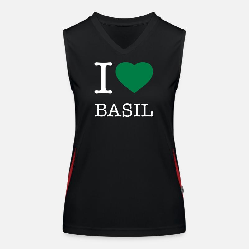 I LOVE BASIL Basilikum Women's Functional Contrast Tank Top