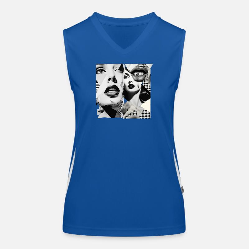 Bildfragmente Design Funktionelles Kontrast-Tank Top für Frauen