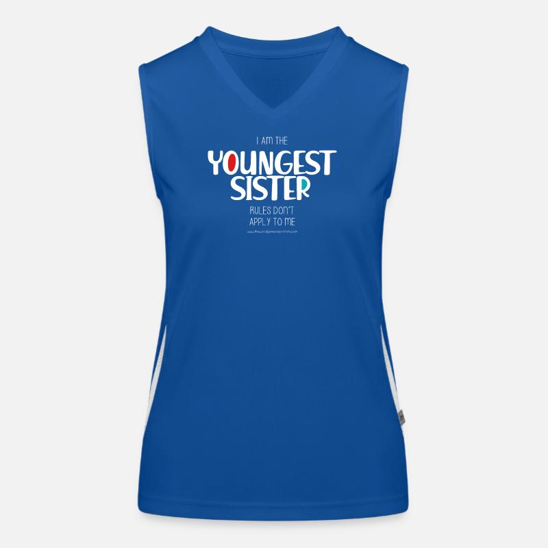 Jüngste Schwester Funktionelles Kontrast-Tank Top für Frauen