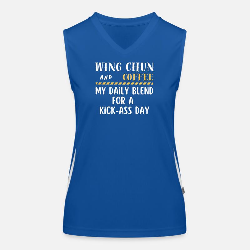 Wing Chun et café Débardeur respirant contrasté Femme