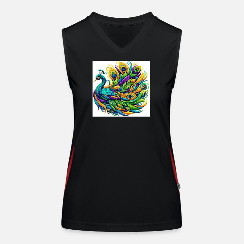 Peacock Women's Functional Contrast Tank Top