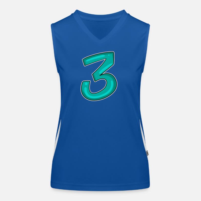 3 - Three - Third Women's Functional Contrast Tank Top