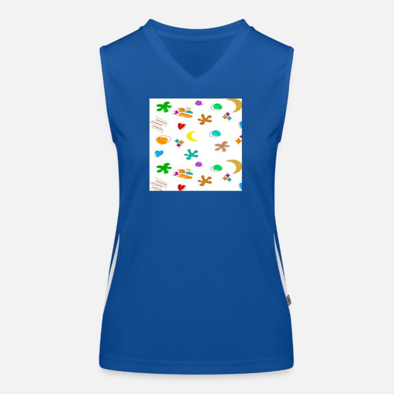 Muster1 Funktionelles Kontrast-Tank Top für Frauen