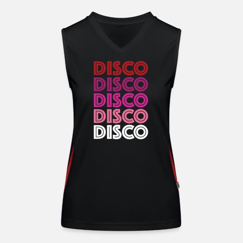 Disco Disco Disco Débardeur respirant contrasté Femme