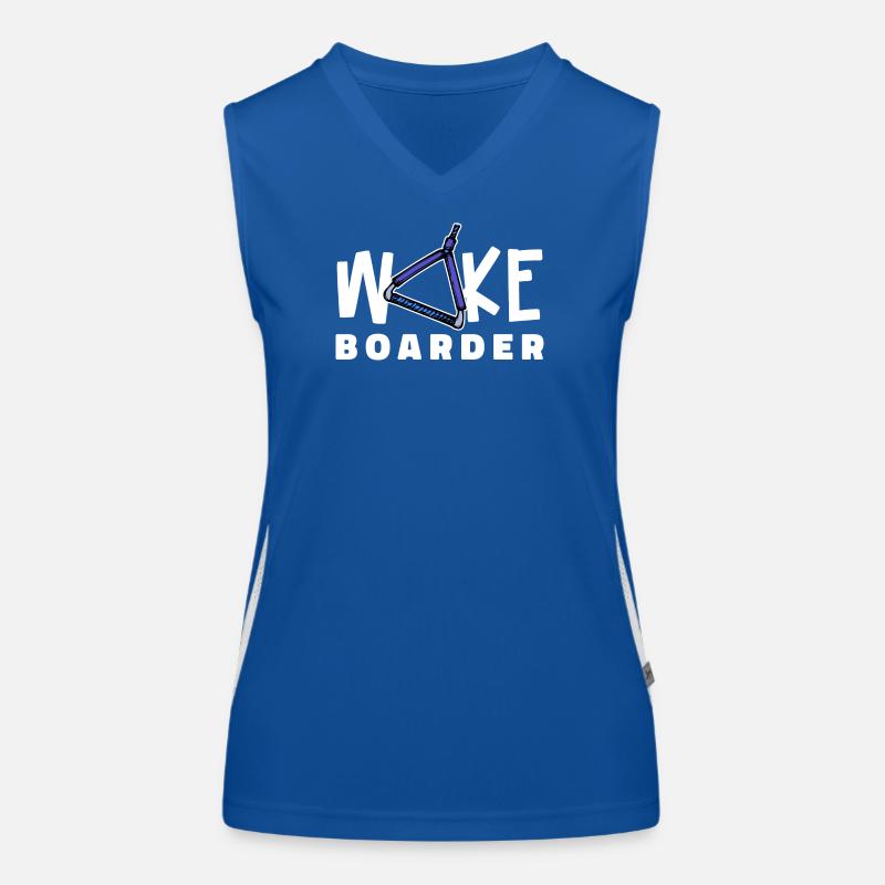Surfing Kitesurfer Statement Wakeboard Débardeur respirant contrasté Femme