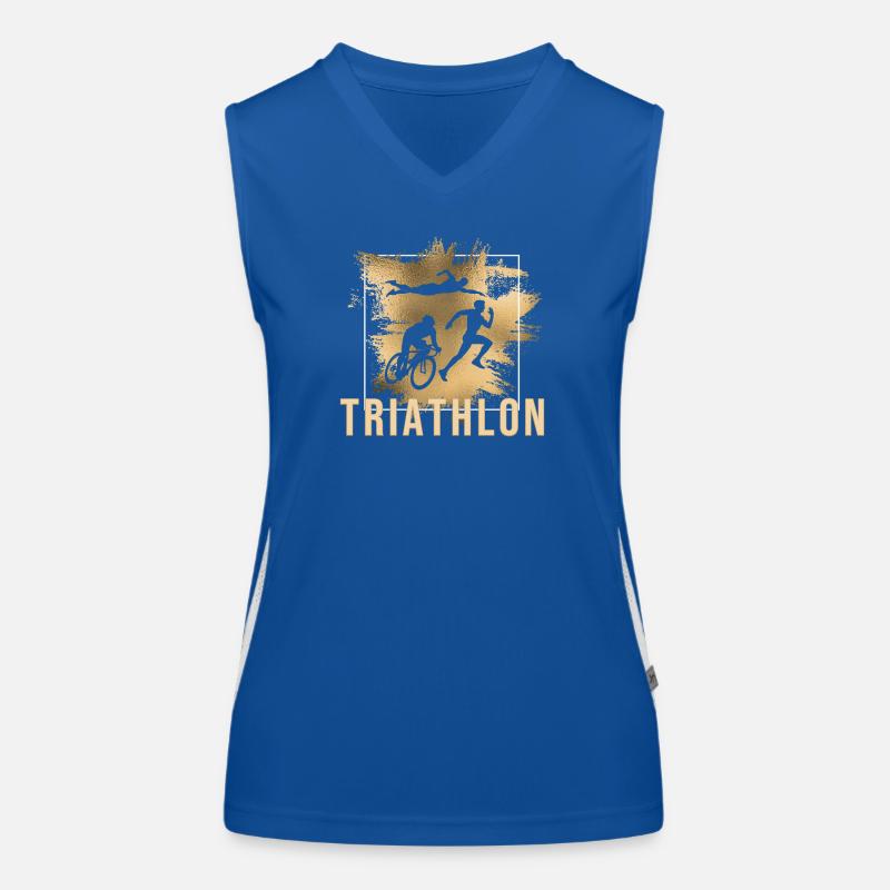 Triathlon Funktionelles Kontrast-Tank Top für Frauen