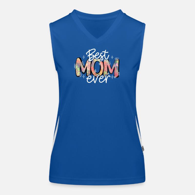 geschenk muttertag liebe mama best mum ever Funktionelles Kontrast-Tank Top für Frauen