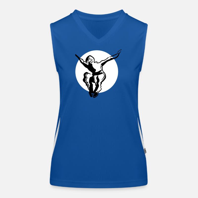 Ninja - whiteblack Funktionelles Kontrast-Tank Top für Frauen
