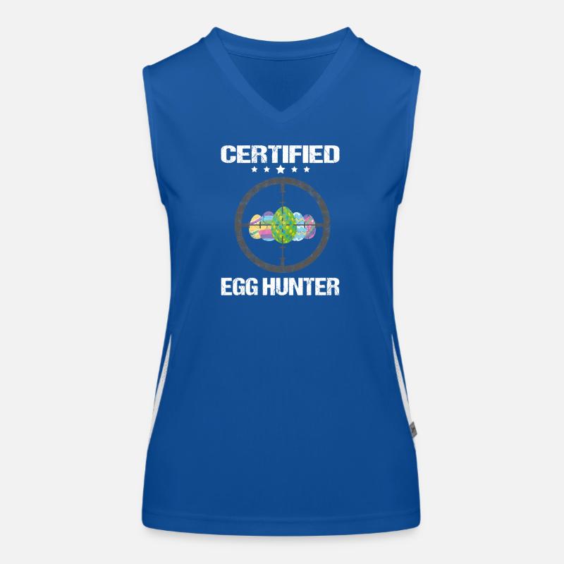 Certified Egg Hunter Funktionelles Kontrast-Tank Top für Frauen