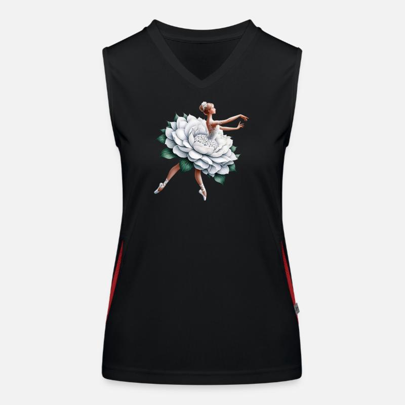 Danseuse de ballet avec tutu Débardeur respirant contrasté Femme