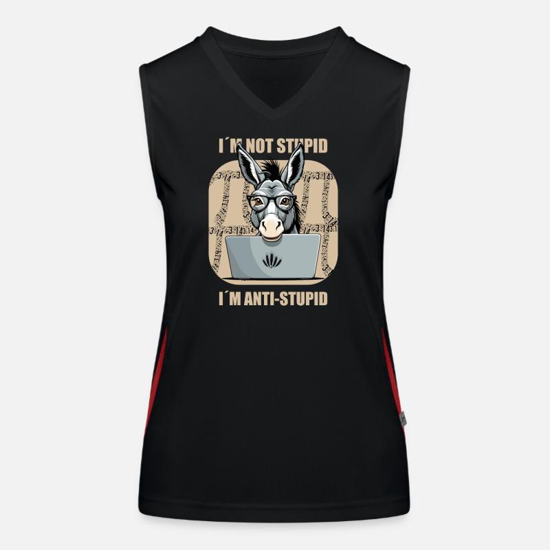 Smart Nerd Ass Women's Functional Contrast Tank Top