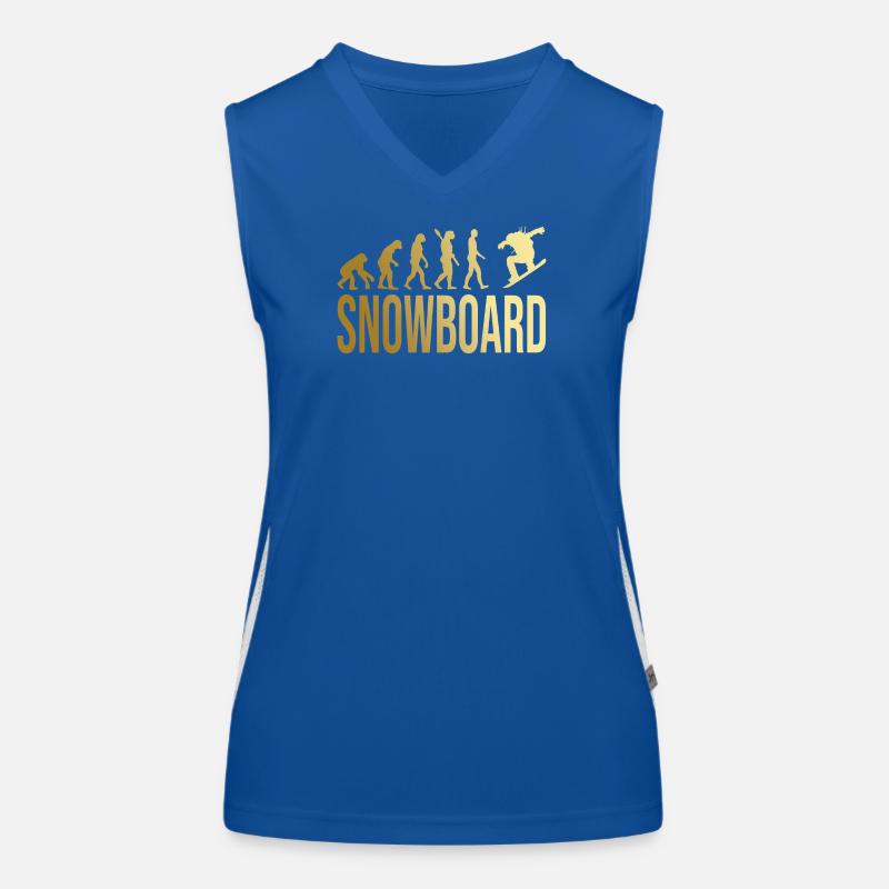Evolution Snowboard Funktionelles Kontrast-Tank Top für Frauen
