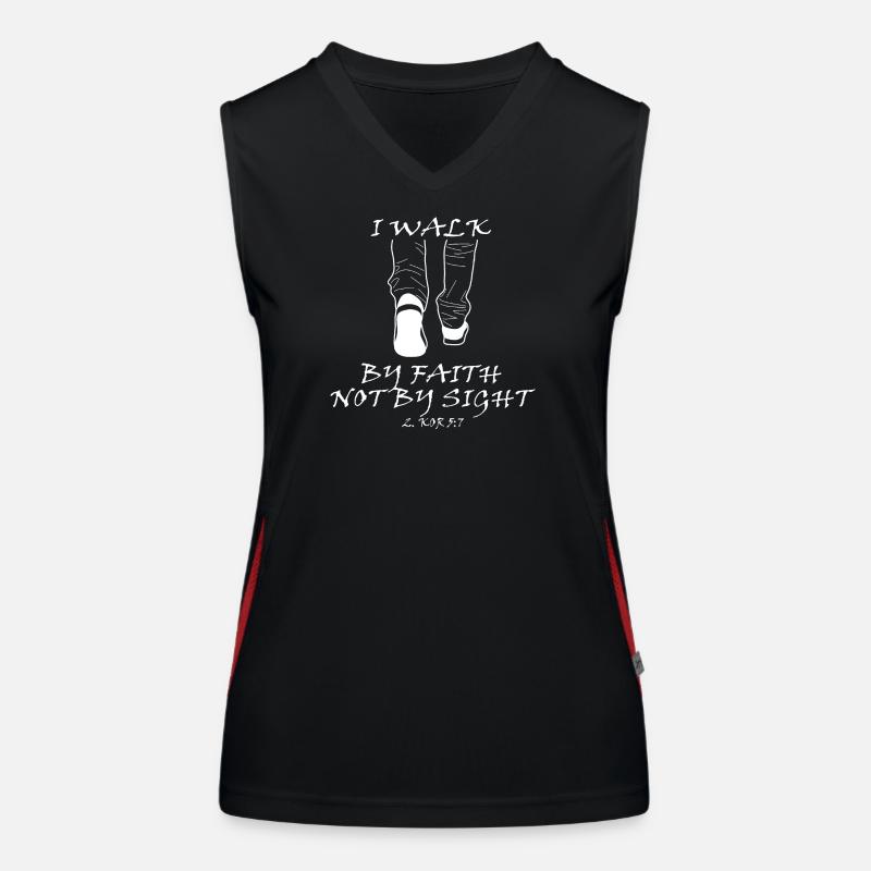 Inspirational sneaker message Women's Functional Contrast Tank Top