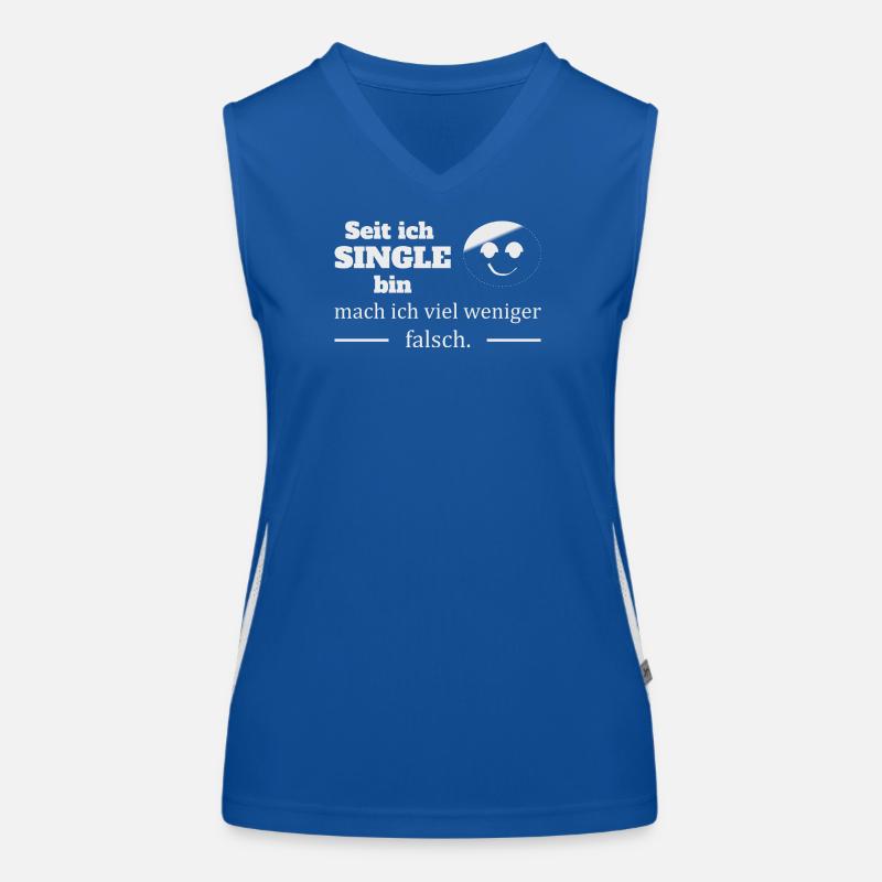 Single :-) Funktionelles Kontrast-Tank Top für Frauen