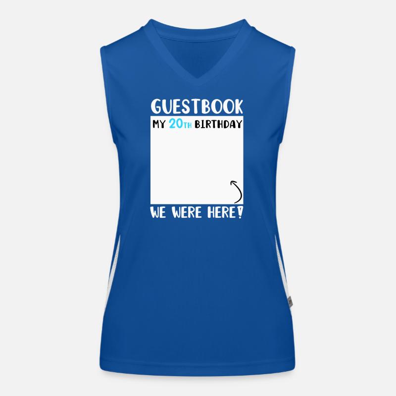 20. Geburtstag Funktionelles Kontrast-Tank Top für Frauen
