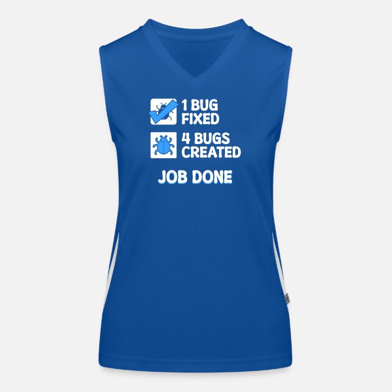 Bugfixing Developer Bugs Code Statement Computer Science Women's Functional Contrast Tank Top