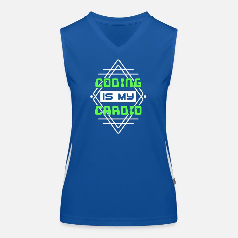 Developer Statement Code Scripting Web Developer Women's Functional Contrast Tank Top