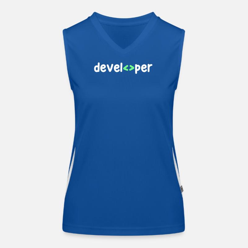 Developer Code Scripting Debug Informatik Geek Women's Functional Contrast Tank Top