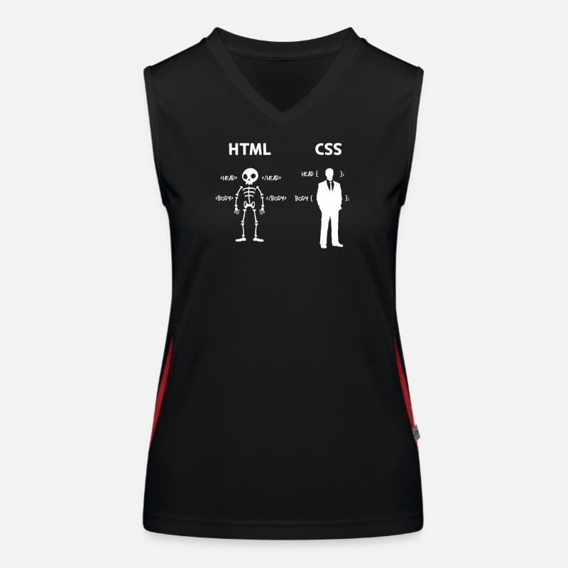 Code Css C++ Php Java Developer Code Skripting Funktionelles Kontrast-Tank Top für Frauen