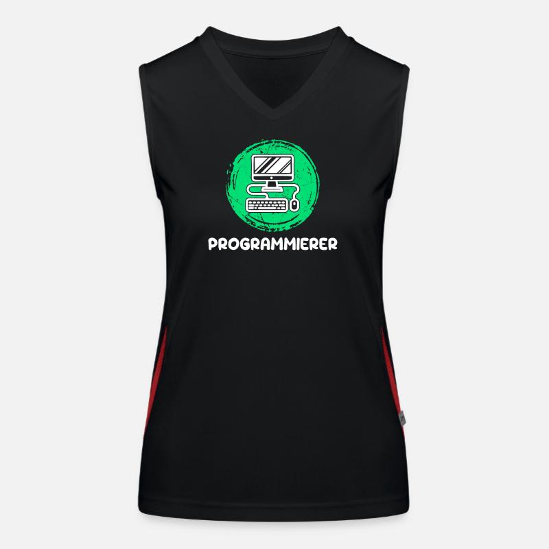 Computer Freak Scripting Programmeur Développeur Débardeur respirant contrasté Femme