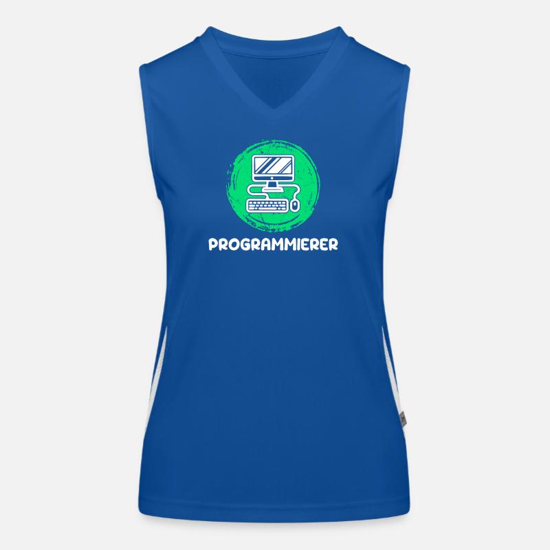 Computer Freak Scripting Developer Programmer Women's Functional Contrast Tank Top