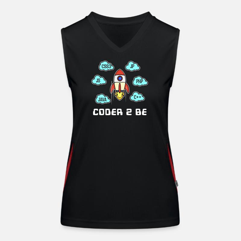 Developer Statement Css Php Java C++ Programmer Women's Functional Contrast Tank Top