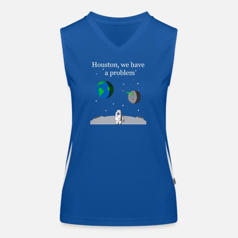 Houston We Have a Problem Funktionelles Kontrast-Tank Top für Frauen