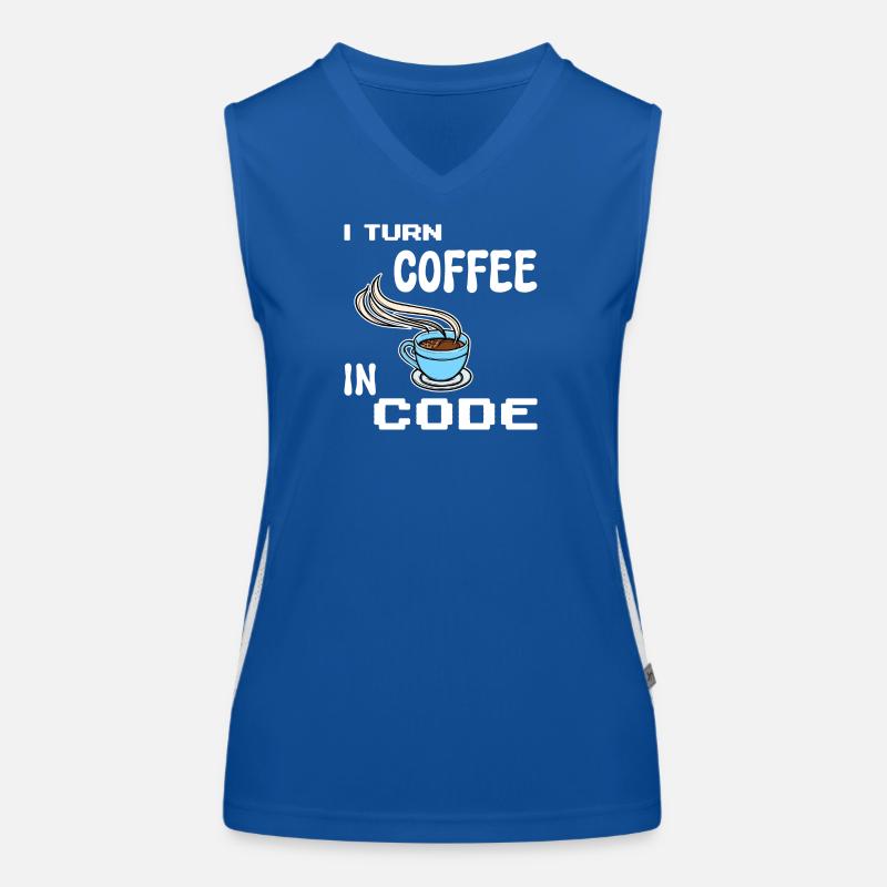 Developer Computerfreak Statement Programmierer Funktionelles Kontrast-Tank Top für Frauen