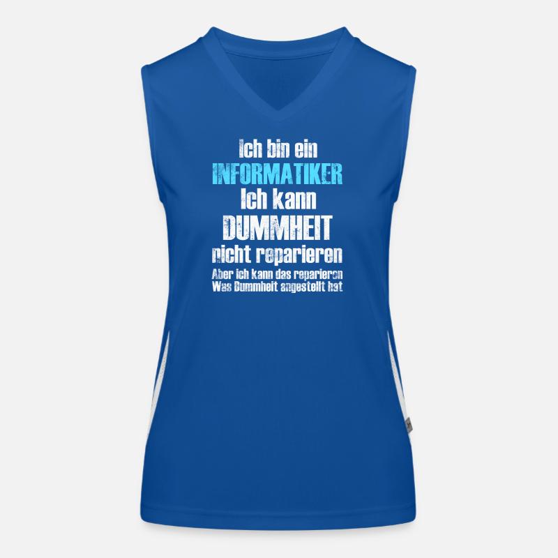 Informatiker Informatik Funktionelles Kontrast-Tank Top für Frauen