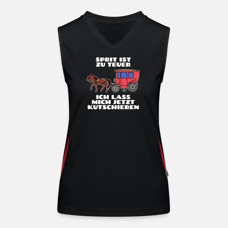 Gasoline Diesel Statement Refueling Energy Storage Women's Functional Contrast Tank Top