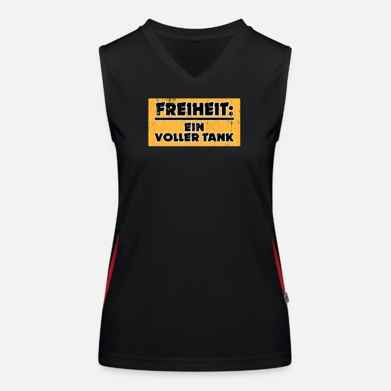 Electricity Electrical Energy Refueling Statement Gasoline Women's Functional Contrast Tank Top