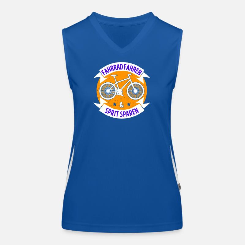 Bicycle Statement Charging Electric Energy Women's Functional Contrast Tank Top